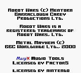 Robot Wars - Metal Mayhem Title Screen